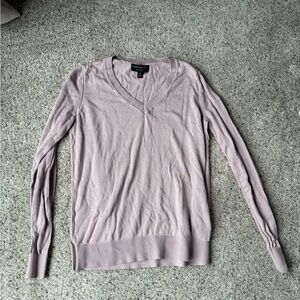 Banana Republic Women's V-Neck Sweater - Light Purple
